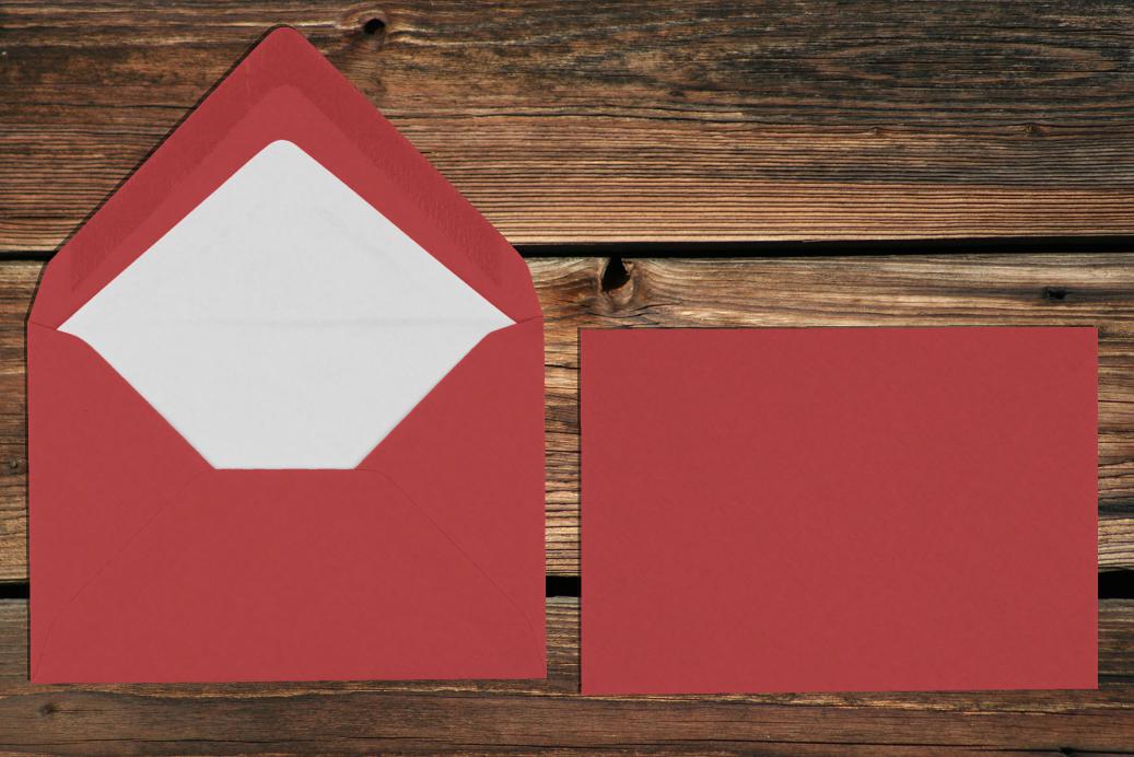 Briefhüllen mit Seidenfutter C7 81x114 mm Nassklebend Rot gerippt 100 g/qm